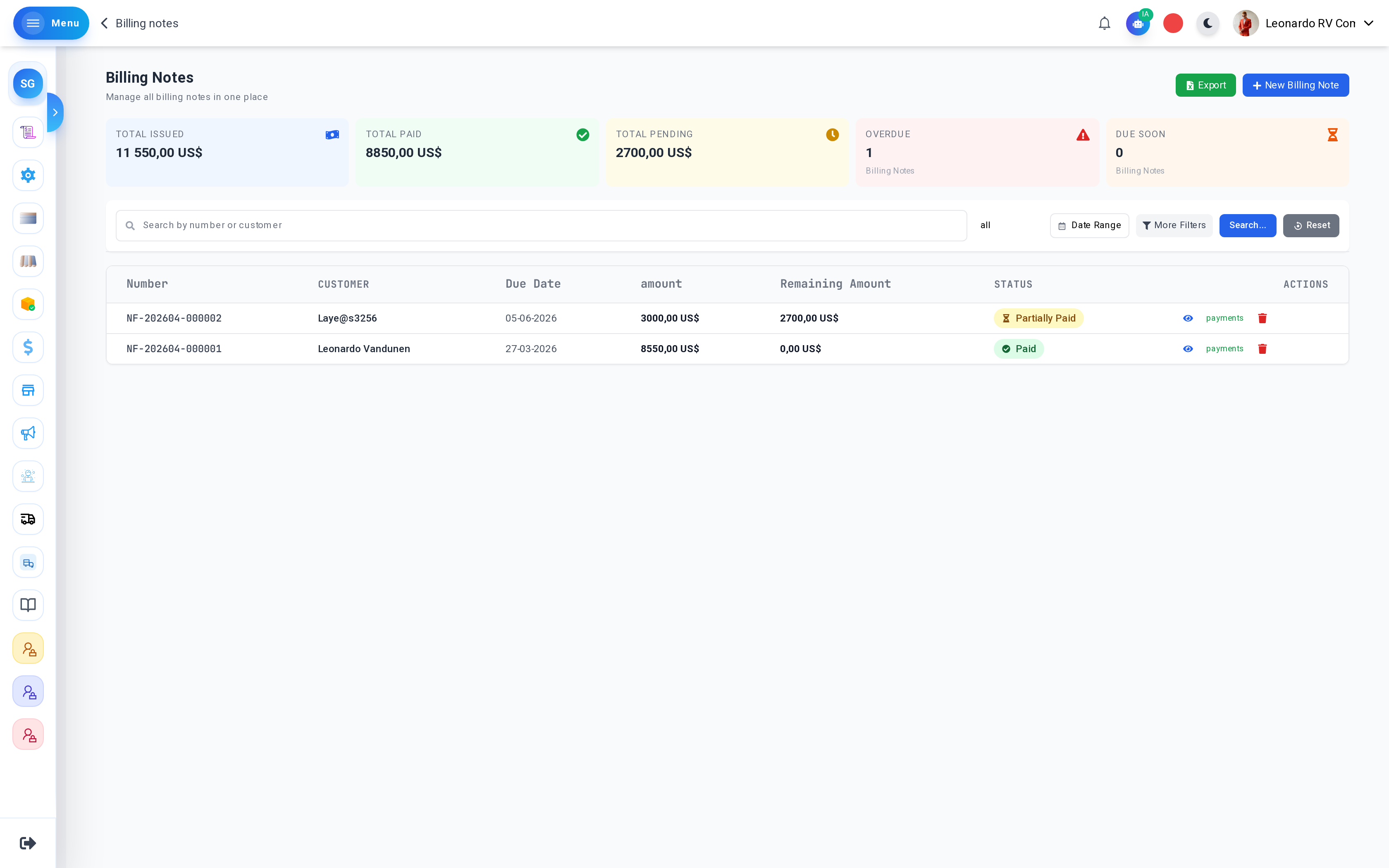 ZYVO invoicing software — billing, payments tracking and VAT-compliant invoices for SMEs — preview 5